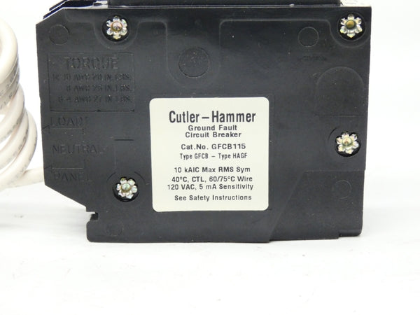 CUTLER HAMMER GFCB115 120VAC 15A NSMP