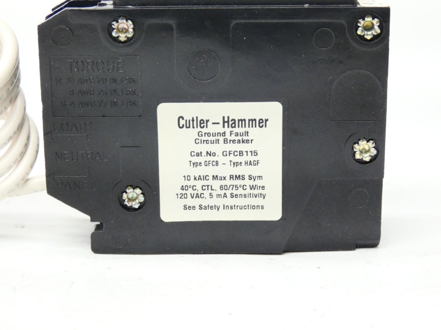 CUTLER HAMMER GFCB115 120VAC 15A NSMP