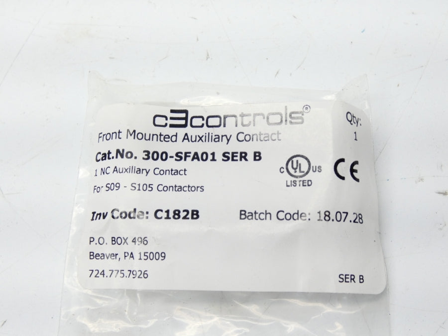 C3 CONTROLS 300-SFA01 SER. B NSMP