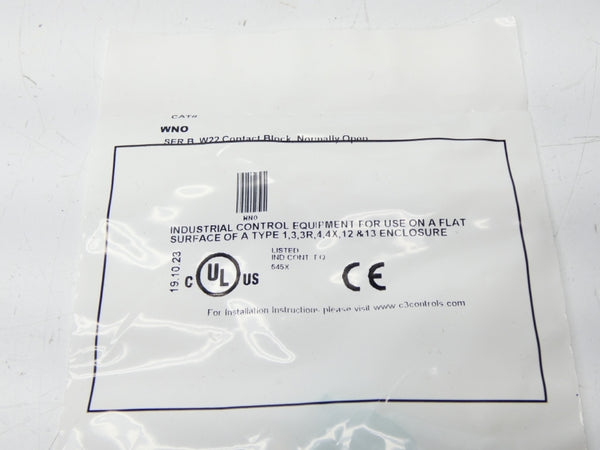 C3 CONTROLS WNO SER. B 600VAC 10A NSMP