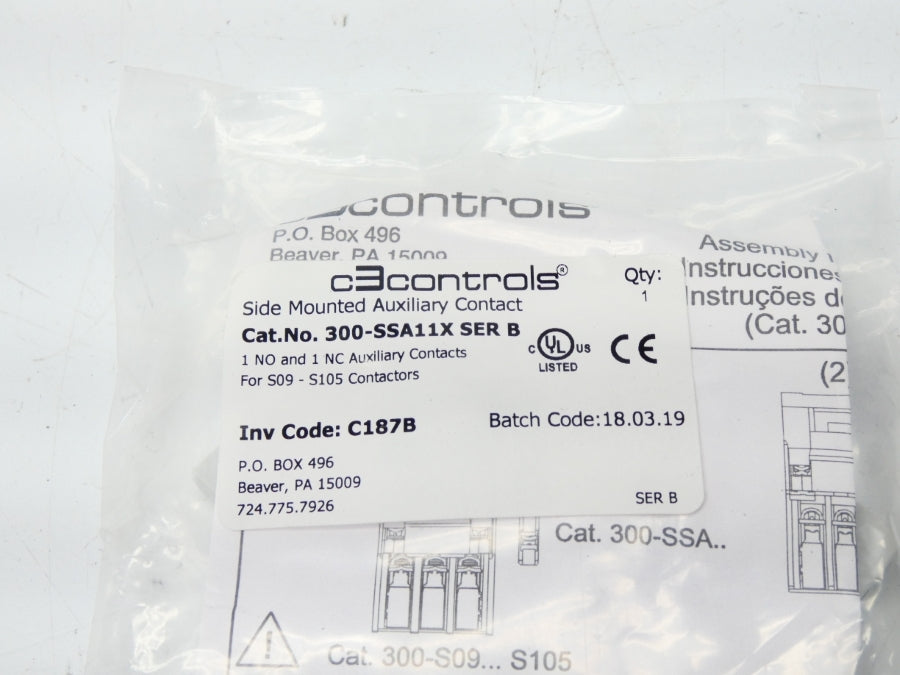 C3 CONTROLS 300-SSA11X SER. B NSMP
