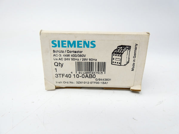 SIEMENS 3TF4010-0AB0 24/29V NSMP