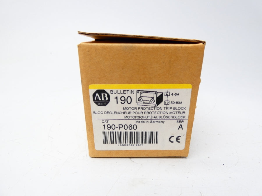 ALLEN BRADLEY 190-P060 SER. A (BK/YL) NSMP