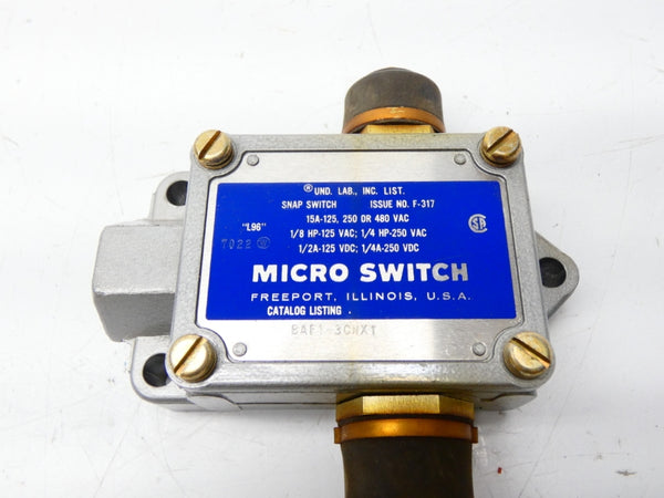 MICRO SWITCH BAF1-3CNX1 480VAC 15A (GREY) NSNP