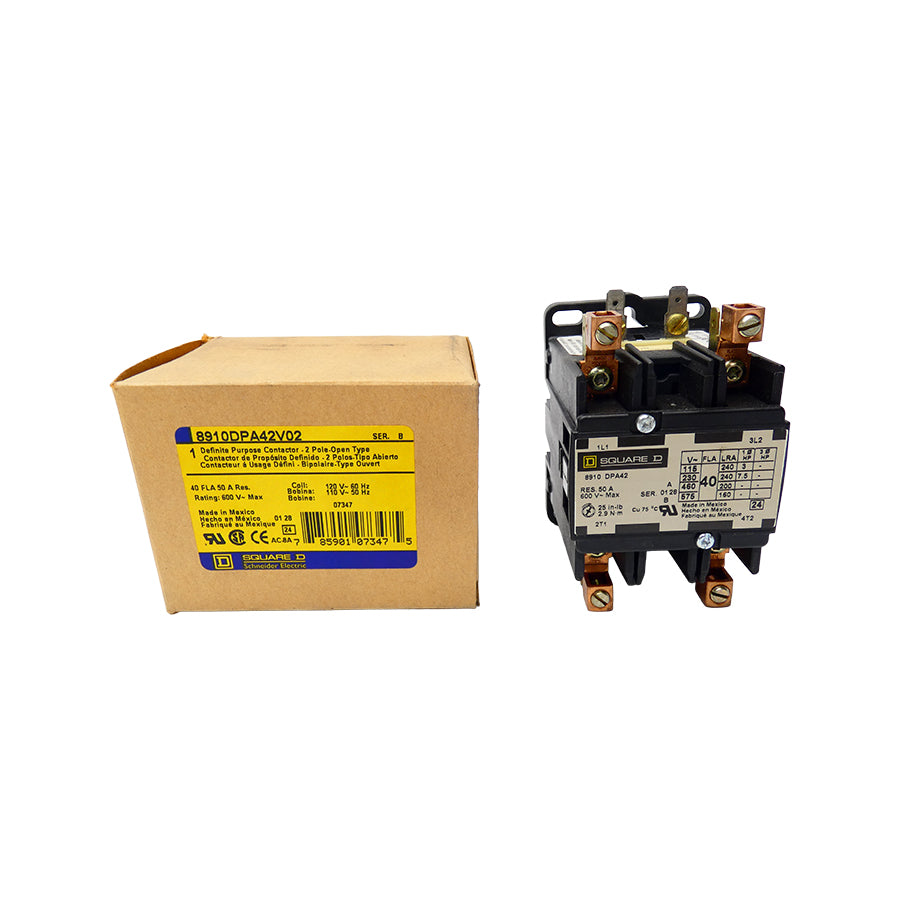 SQUARE D 8910DPA42V02 SER. B 110/120V 50A NSMP