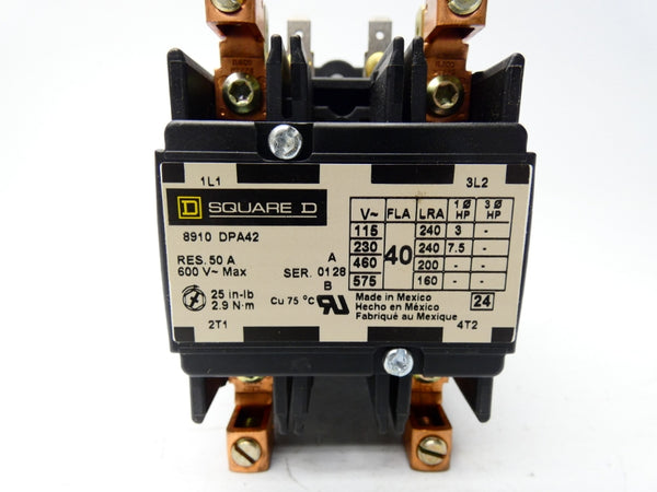 SQUARE D 8910DPA42V02 SER. B 110/120V 50A NSMP