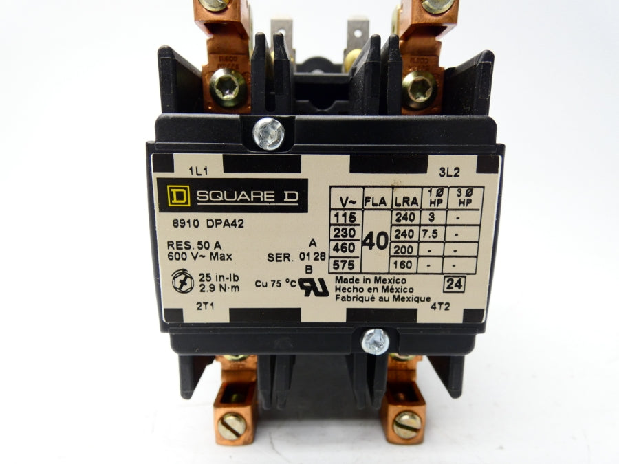 SQUARE D 8910DPA42V02 SER. B 110/120V 50A NSMP