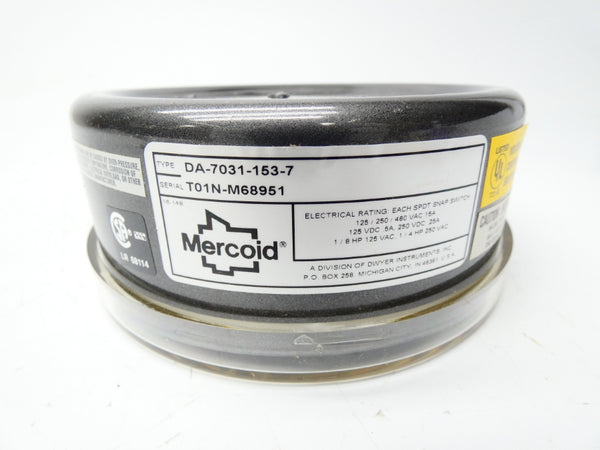 MERCOID DA-7031-153-7 480VAC 15A 5-150PSI NSMP