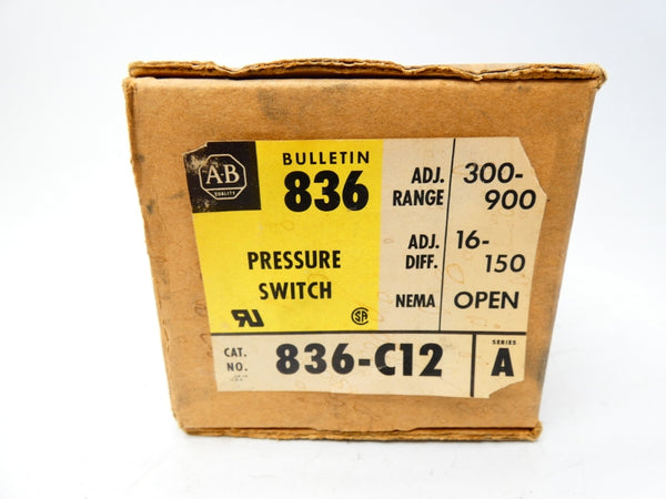 INDUSTRIAL SPARE PART 836-C12 SER. A 200-900PSI (BR/YL) NSMP