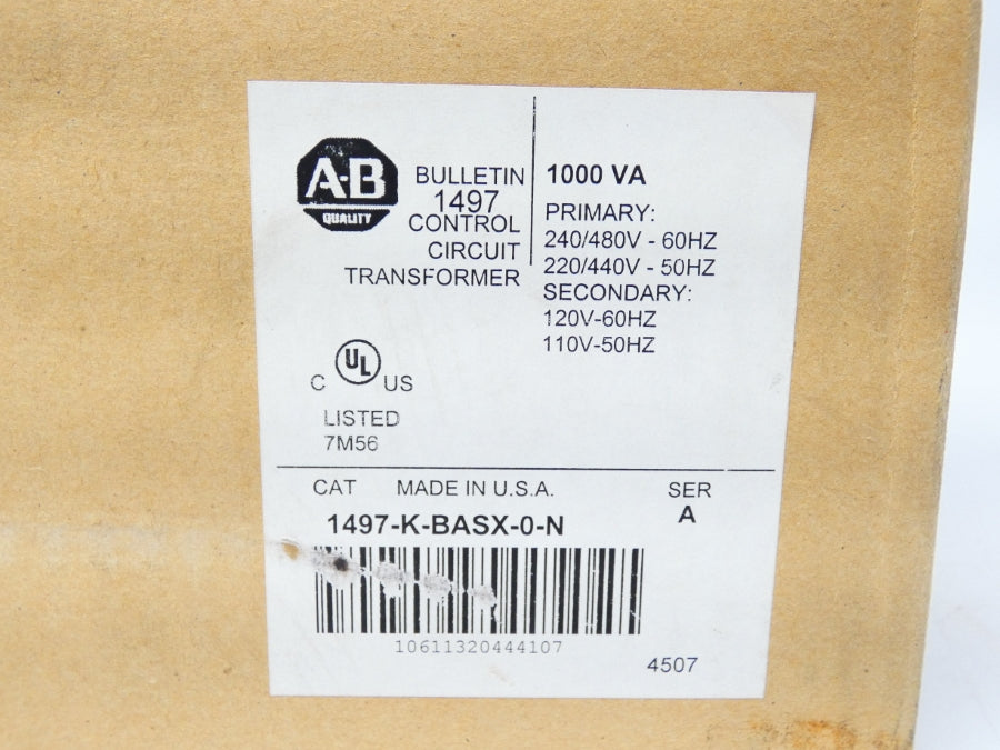 ALLEN BRADLEY 1497-K-BASX-0-N SER. A 240/480V NSFS