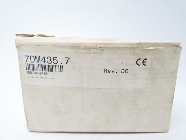 B&R AUTOMATION 7DM435.7 REV. D0 24VDC 0.5A NSMP
