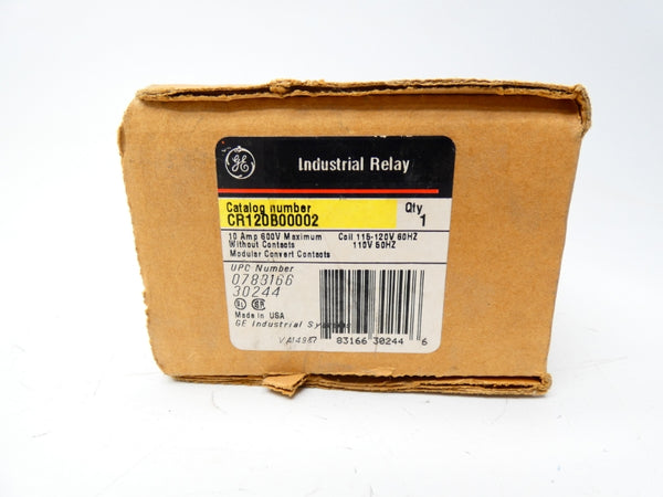 GENERAL ELECTRIC CR120B00002 115-120V 10A NSMP