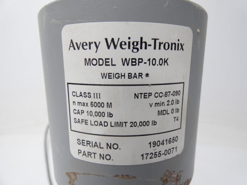 AVERY WEIGH TRONIX 17255-0071 WBP-10.0K UNMP