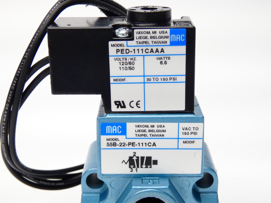 MAC 55B-22-PE-111CA 110/120VAC 30-150PSI NSMP