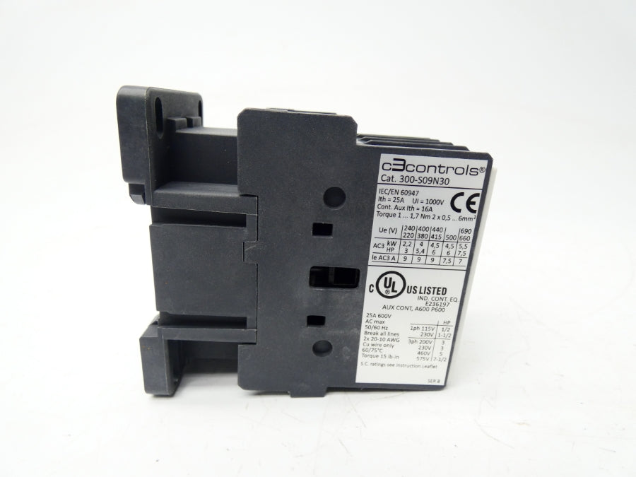 C3 CONTROLS 300-S09N30D10 SER. B 120/110V 9A NSMP