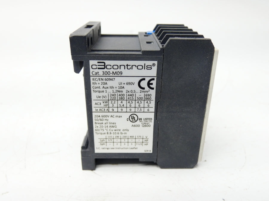 C3 CONTROLS 300-M09N30ZC10 SER. B 24VDC 9A NSNP
