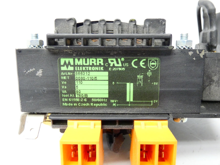 MURR ELEKTRONIK 866312 MET0080-110/5 110V UNMP