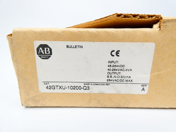 INDUSTRIAL SPARE PART 42GTXU-10200-Q3 SER. A 45-264VDC NSMP