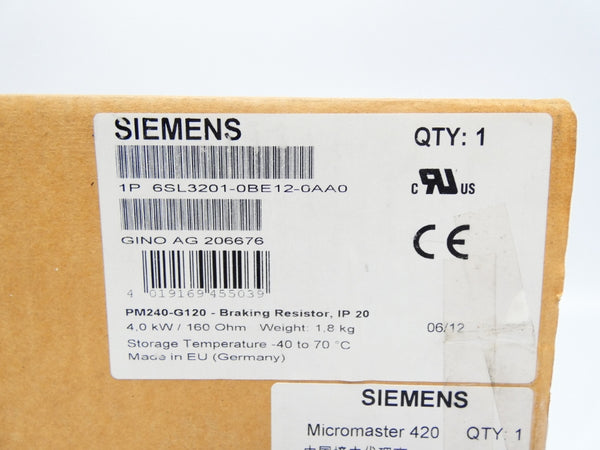 SIEMENS 6SL3201-0BE12-0AA0 900V NSMP