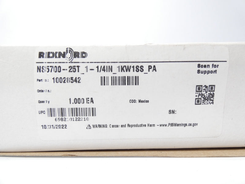 REXNORD NS5700-25T-1-1/4IN-1KW1SS-PA NSMP