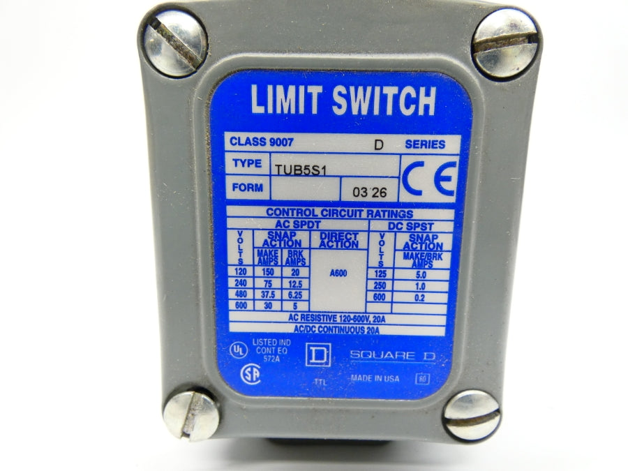 SQUARE D 9007TUB5S1 SER. D NSMP