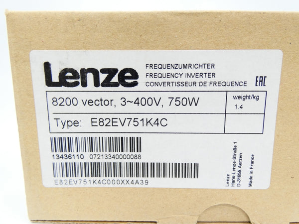 LENZE E82EV751K4C 3-400V NSFS