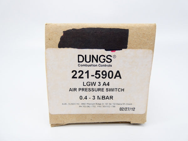 DUNGS 221-590A LGW3A4 250V 10A NSMP