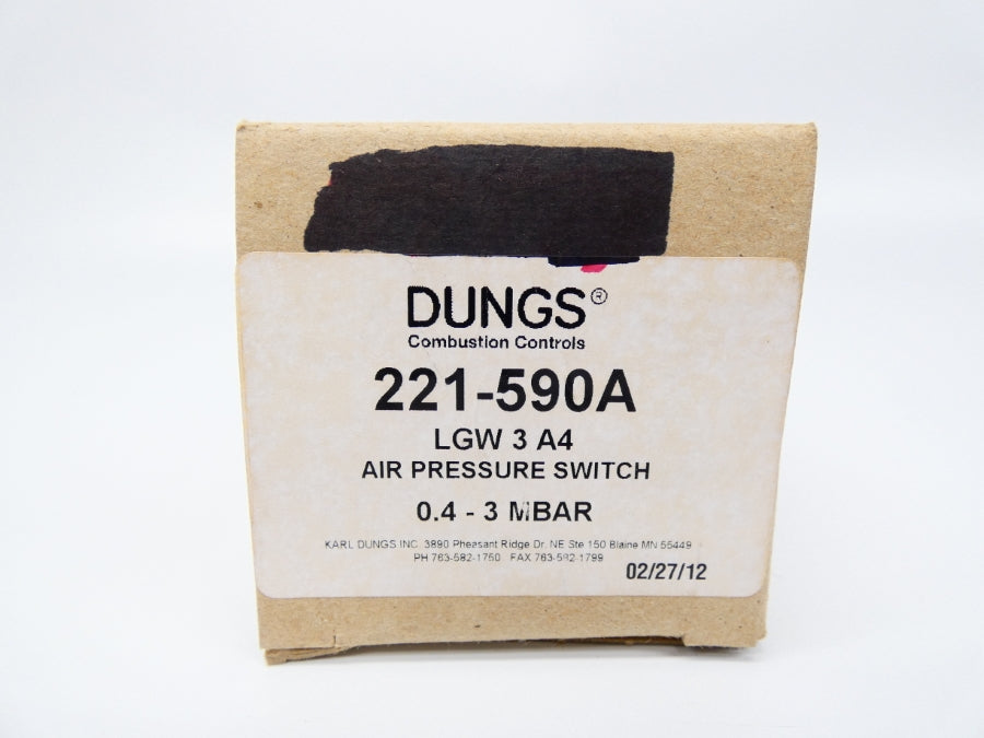 DUNGS 221-590A LGW3A4 250V 10A NSMP