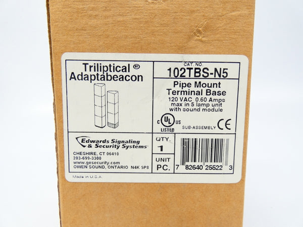 EDWARDS 102TBS-N5 120VAC 0.6A NSMP