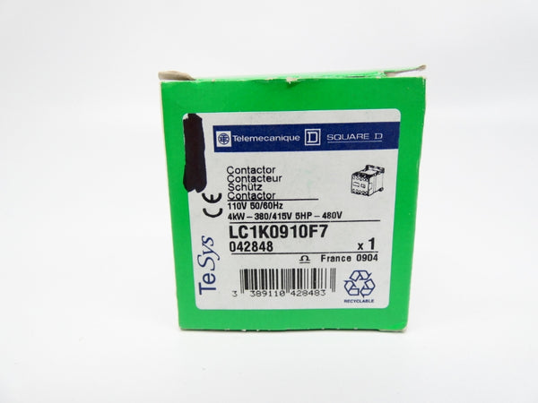 TELEMECANIQUE LC1K0910F7 110V (GREEN) NSMP