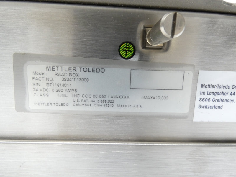 METTLER TOLEDO RAADBOX 24VDC 0.250A NSNP