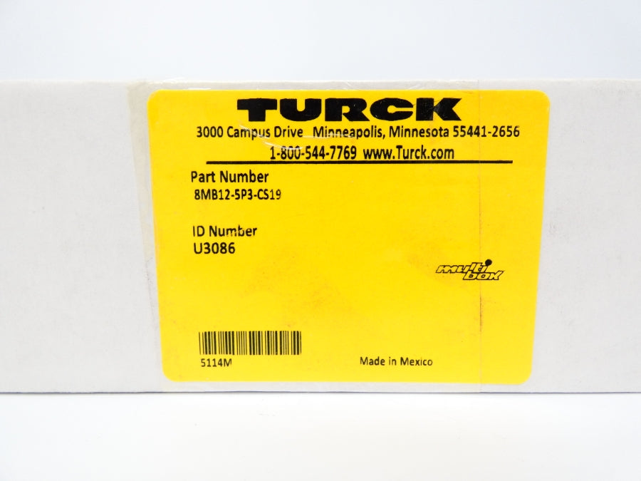 TURCK 8MB12-5P3-CS19 U3086 NSFS