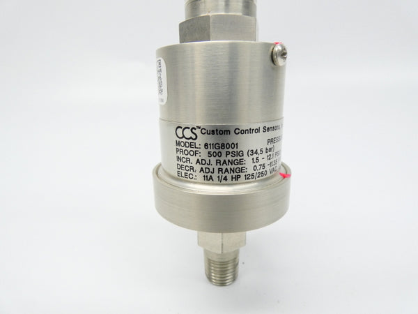 CCS 611G8001 125/250VAC 11A 1.5-12.1A NSNP