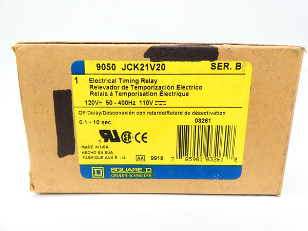 SQUARE D 9050JCK21V20 SER. B 110/120V 0.1-10S NSMP