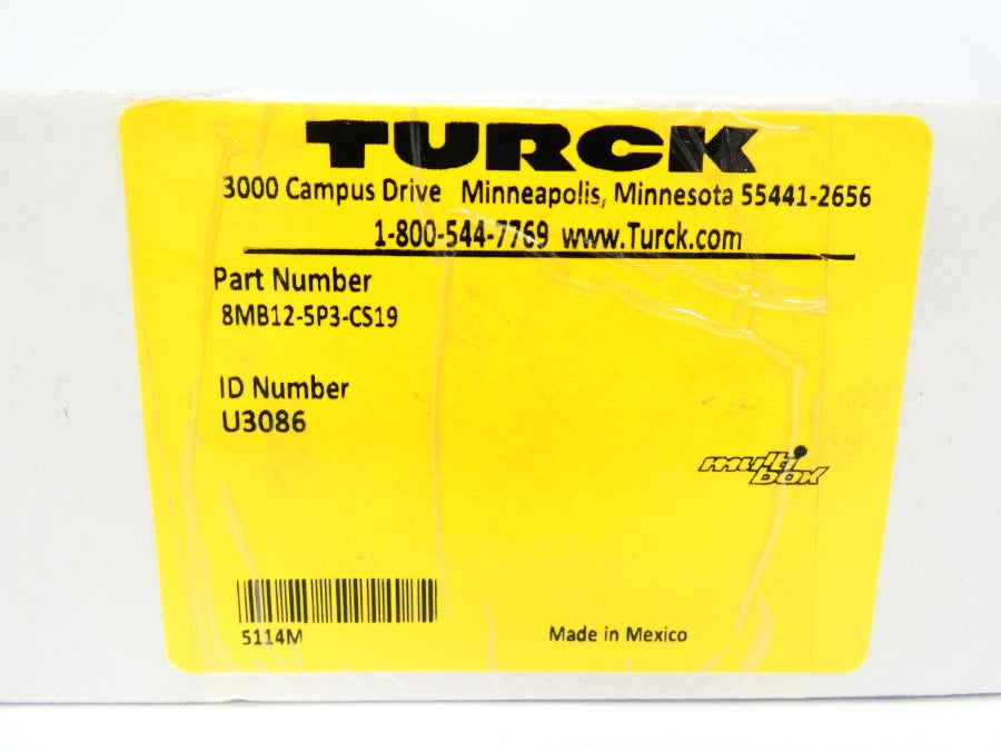 TURCK 8MB12-5P3-CS19 U3086 NSMP