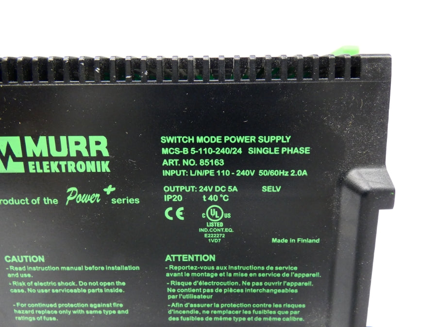 MURR ELEKTRONIK MCS-B5-110-240/24 85163 110-240V 2A NSNP