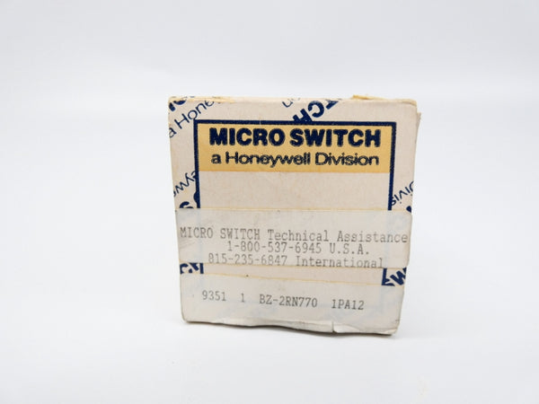 MICRO SWITCH BZ-2RN770 480VAC 15A NSMP
