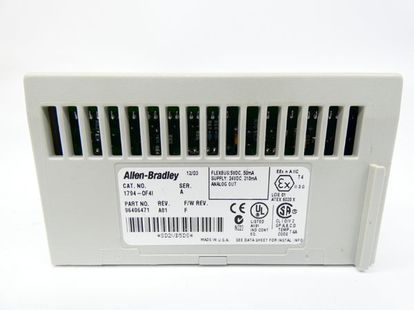 INDUSTRIAL SPARE PART 1794-OF4I SER. A REV. A01 F/W F 24VDC NSMP