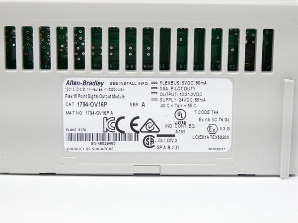 INDUSTRIAL SPARE PART 1794-OV16P SER. A 24VDC NSMP