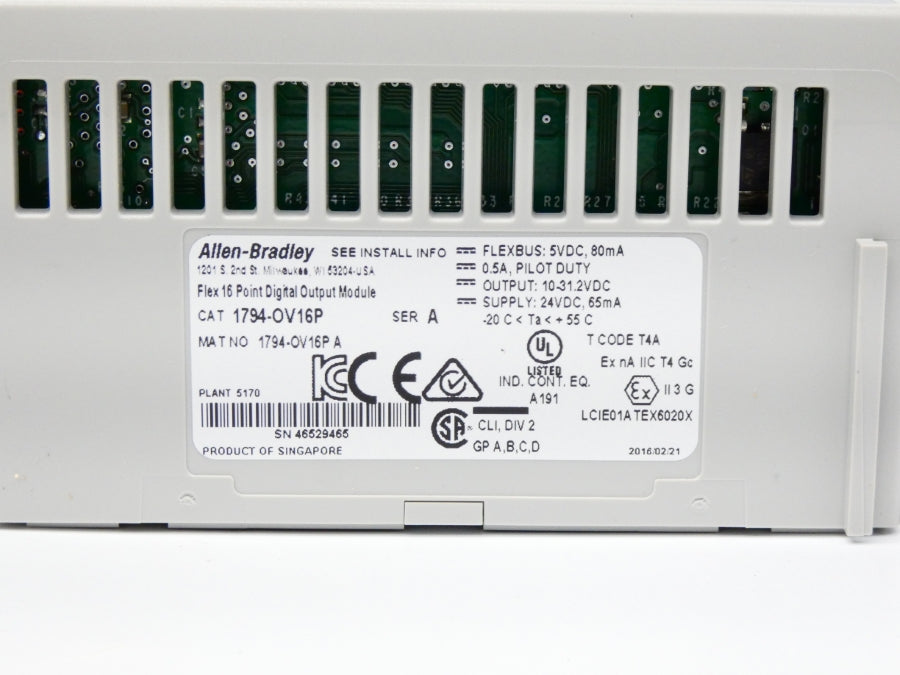 INDUSTRIAL SPARE PART 1794-OV16P SER. A 24VDC NSMP