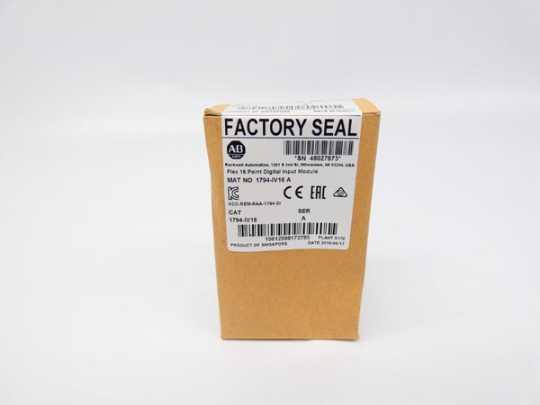 INDUSTRIAL SPARE PART 1794-IV16 SER. A DATE: 2016 NSFS