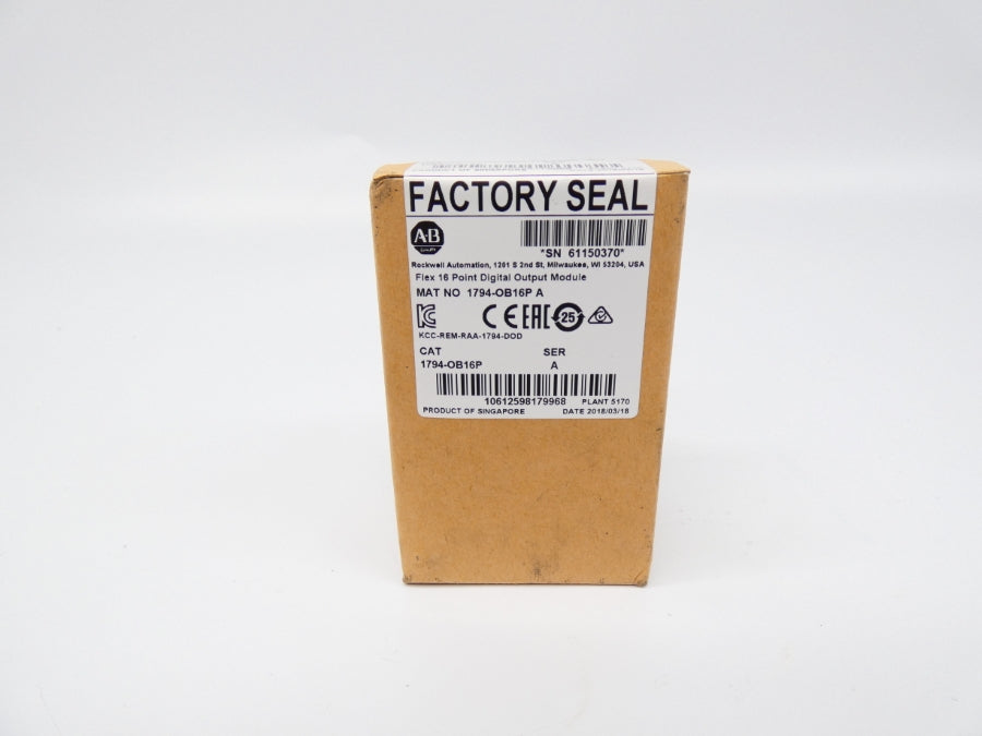 INDUSTRIAL SPARE PART 1794-OB16P SER. A DATE: 2018 NSFS