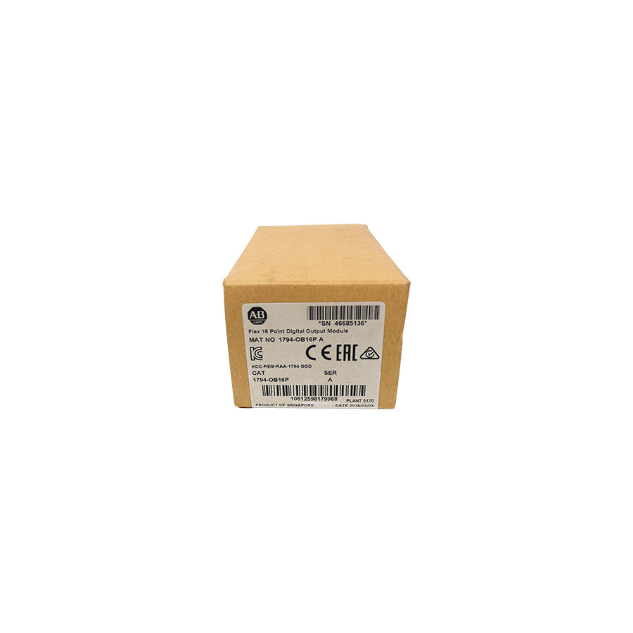 INDUSTRIAL SPARE PART 1794-OB16P SER. A DATE: 2016 NSFS