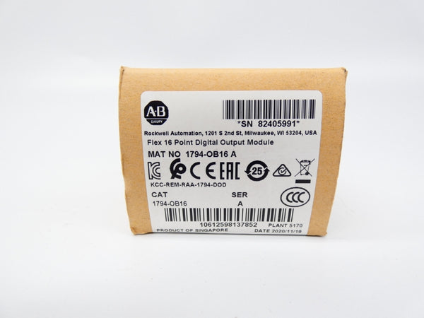 INDUSTRIAL SPARE PART 1794-OB16 SER. A DATE: 2020 NSFS