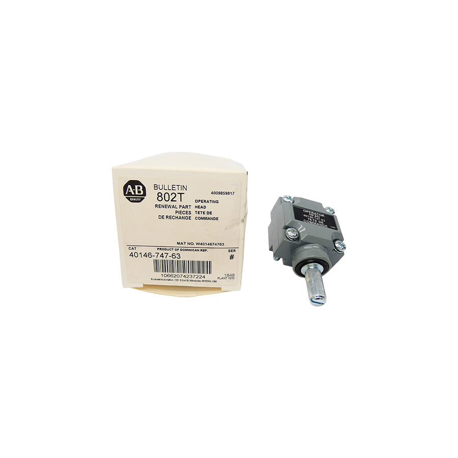 INDUSTRIAL SPARE PART 40146-747-63 SER. # (WH) NSMP