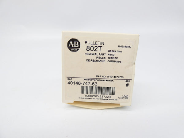 INDUSTRIAL SPARE PART 40146-747-63 SER. # (WH) NSMP