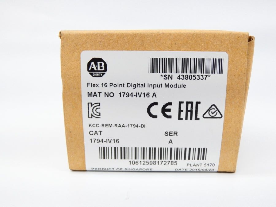 INDUSTRIAL SPARE PART 1794-IV16 SER. A DATE: 2015 NSFS