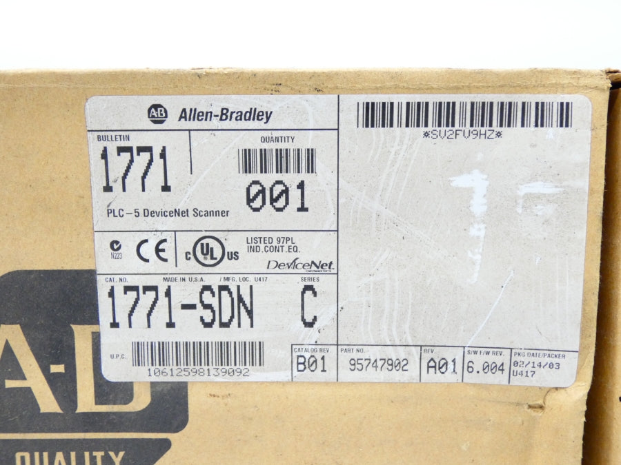 INDUSTRIAL SPARE PART 1771-SDN SER. C REV. B01 F/W 6.004 24VDC NSMP