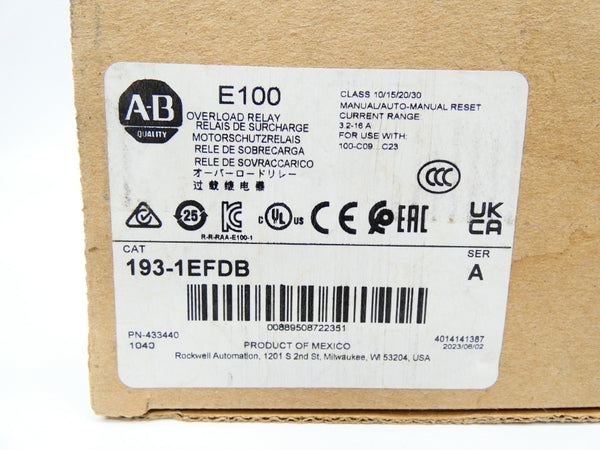 INDUSTRIAL SPARE PART 193-1EFDB SER. A 690V 3.2-16A (BR/WH) NSMP