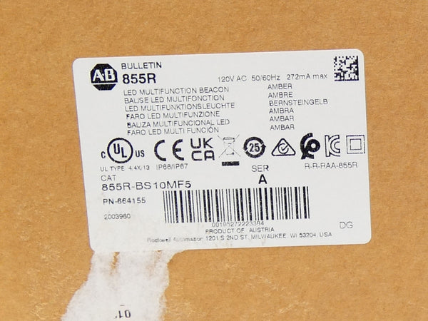 INDUSTRIAL SPARE PART 855R-BS10MF5 SER. A 120VAC NSMP